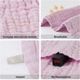 thumbnail image 4 of Viviland Baby Muslin Washcloths 12 Pack for Baby's Sensitive Skin, 6-Layer Cotton Bath Towel, Soft Newborn Baby Face Wipes, Great Shower Gift, 12 x 12 inches (Pure Pink), 4 of 7