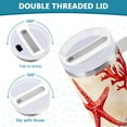 thumbnail image 3 of Yayeee 30oz Stainless Steel Tumbler with Straw and Handle Double-Wall Insulated Travel Water Bottle, Beige Starfish, 3 of 8