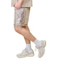 thumbnail image 3 of Brooklyn Cloth Men's Camo Paneled Mesh Shorts 7 Inseam, Lightweight, Breathable, Sand, XL, 3 of 4