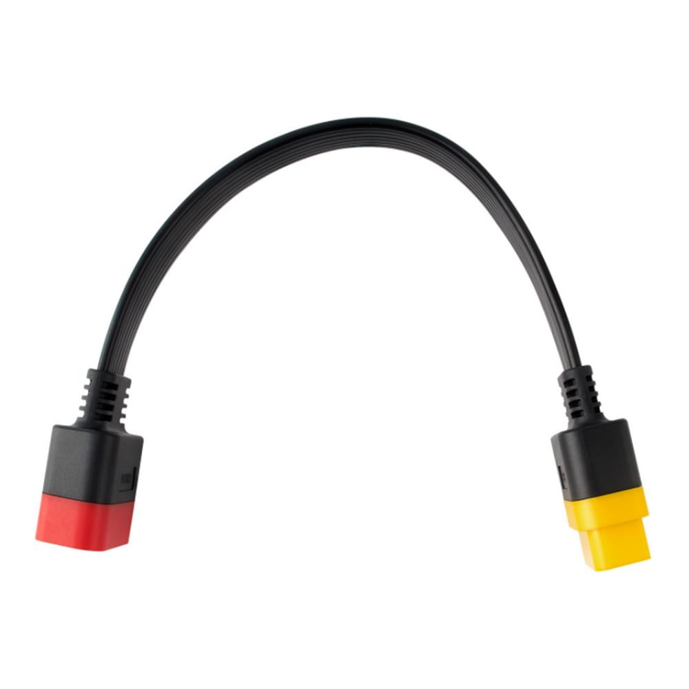 Auto 16 Pin Male to Female OBD2 OBDII Flat Extension Cable Diagnostic For elm327 
