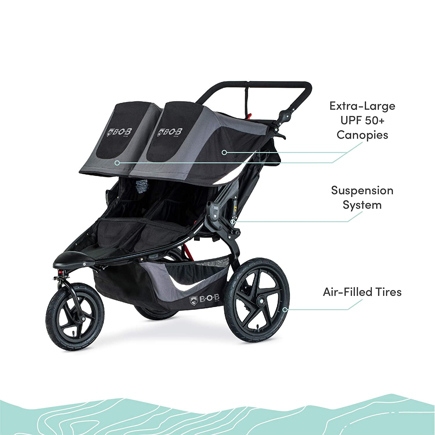 Bob gear double clearance stroller