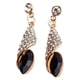 thumbnail image 1 of Par Aretes Elegantes Largos Con Borla De Cristal Gota D Agua, 1 of 5