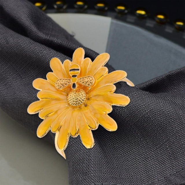 Event Party Decor Napkin Ring Beautiful Decorative Napkin Ring Alloy Napkin Buckle Table Decoration