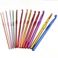 thumbnail image 1 of 1 Set Hook Needles Knitting Loop Ring Adjustable Weaving Knitdowns Alloy Sewing Woven Kit Darning Thread Tools for Yarn Project 14pcs OPP（2-10mm）, 1 of 7