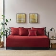 thumbnail image 3 of 6 Piece Reversible Plaid Daybed Cover Set Red Daybed, 3 of 19