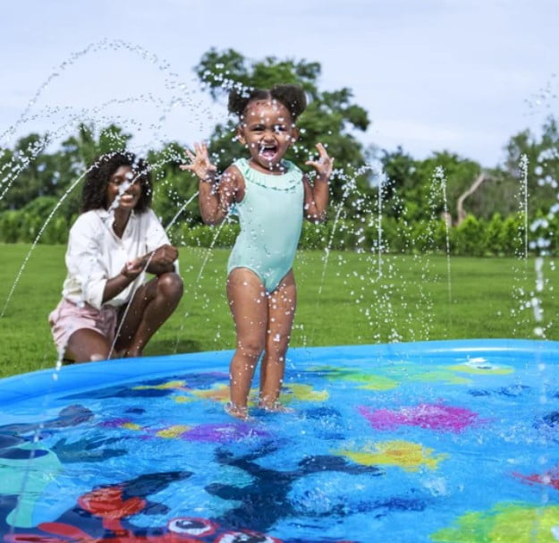 H20GO! Underwater Adventure Sprinkler Pad Kiddie Pool Sprinkler 10 ft