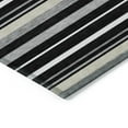 thumbnail image 4 of Addison Rugs Chantille Indoor/Outdoor Transitional Stripes Black Washable Rectangle Rug, 9' x 12', 4 of 6