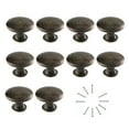 thumbnail image 5 of NIBOLOG 10Pcs Hollow Round Flat Head Pull Handles Knobs with Screws for Drawer Cabinet, 5 of 5
