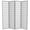 Grey, variant on 6 ft. Tall Window Pane Shoji Screen - White - 3 Panels
