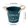 thumbnail image 3 of Sruoe Plant Pots with Handles, 5.12in Flower Pots, Decorative Metal Plant Pot, Indoor Outdoor Planters for Home Garden, Balcony, Patio, Farmhouse Home Decor, 3 of 7