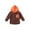 Orange, variant on Tbopshirt Toddler Girls Winter Coats,Hooded Kids Coats Toddler Baby Boys Clothes Multicolour Hooded Button Long-sleeved Shirt