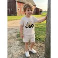 thumbnail image 6 of BemeyourBBs Toddler Baby Boys Summer Clothes Waffle Knit 2 Pieces Outfits Cute Tractor Embroidery Short Sleeve T Shirt Tops and Pockets Shorts Set, 6 of 9