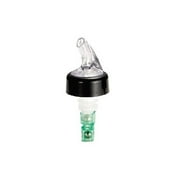 TableCraft Proper Pour Black Collar Liquor Pourer, .75 oz, Green | 12 Dozen by TableCraft