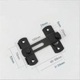 thumbnail image 2 of Brillar Pestillo de puerta corredera, cerradura de puerta, pestillo de palanca, hebilla, perno de bloqueo con tornillos para puerta, ventana, armario y jardín, acero inoxidable con acabado n, 2 of 5