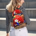 thumbnail image 5 of Lsque Pikmin Pattern Canvas Daypack, Durable Backpack, High-quality Versatile Backpack,Vintage Compact Backpack-Medium, 5 of 6