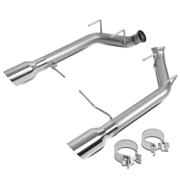 DNA Motoring For 11-14 Ford Mustang 5.0L 5.4L Stainless Steel Axle Back Exhaust Kit w/4" Muffler Tip
