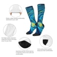 thumbnail image 3 of Vsdgher Starry Sunflower Dreamscape Knee Socks, High Socks Long Stretchy Sock Women Knee High Stocking, Long Socks for Women, 3 of 6