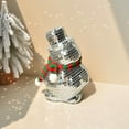 thumbnail image 5 of Christmas Snowman Disco Ball Statue, Reflective Winter Decoration With Knitted Scarf And Hat, Suitable For Holiday Fireplaces, Holiday Gatherings, Festive Home Decor, 5 of 5