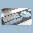 thumbnail image 1 of Keyboard Cloud Wrist Rest, Silicone Memory Foam Cloud Palm Rest Keyboard Ergonomic Mouse Wrist Support for Relieve Wrist & Arm Pain for PC Gaming Office Computer Laptop, 1 of 7