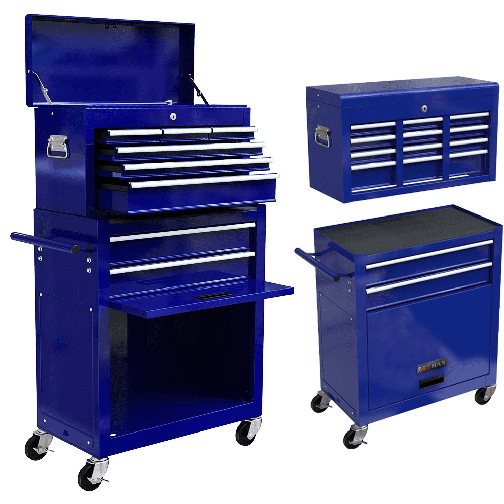 Rolling Tool Chest with Wheels and Drawers, 8Drawer Tool Storage