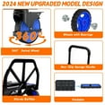 thumbnail image 3 of 2-in-1Hand Truck Dolly with Folding Basket, Dolly Cart with 4 Wheels, Wagons Carts Foldable with Retractable Handle, Foldable wagon for Moving, 330LBS Capacity, Blue, 3 of 8