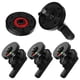 thumbnail image 5 of RomaMX 4 piezas baño plástico partición cerradura de puerta rojo verde indicador de puerta cerradura suministros de baño baño público accesorio para parque exterior tienda (negro), 5 of 7