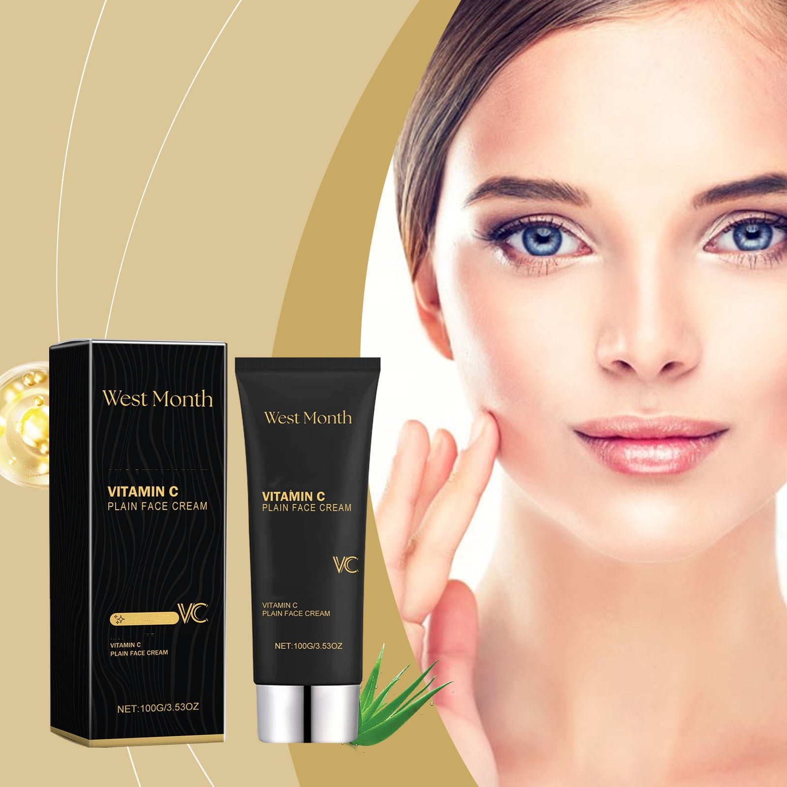 Gzwccvsn Vc Face Cream Moisturizing, Whitening And Shrinking