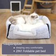 thumbnail image 2 of Cueva Cama para Gatos OMLIVLIES Suave y Cómoda para Gatos de Interior, 2 of 6