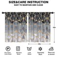 thumbnail image 2 of Blackout Kids Curtains,Gold Black Checkered Pattern Childrens Insulated Curtains Set Of 2,Bedroom Essentials,Toddler Room Decor 42"x54", 2 of 5