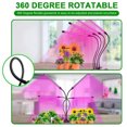 thumbnail image 3 of Luces de cultivo para plantas de interior, luces de cultivo con clip con rojo azul y espectro completo para plantas de interior suculentas hidropónicas, regulable/cambio de color/función de sincroniz JAMW Sencillez, 3 of 5