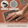 thumbnail image 6 of ODIKA 5'x7' Washable Area Rug Non-Slip, Chair-Friendly Teal Rust and Geometric Elegance Intricate with Classic Borders for Dining Room, Under Table, Home Office, 6 of 7