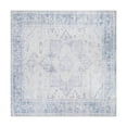 thumbnail image 2 of World Rug Gallery Medallion Boho Machine Washable 6'6"x6'6" Blue Area Rug, 2 of 8