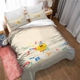 thumbnail image 1 of Housse de Couette avec Taie d'Oreiller, Réversible, Beauté Fraîche, Diverses Tailles de Lit, 73 % Polyester 27 % Coton, 1 of 3