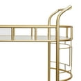 thumbnail image 4 of Better Homes & Gardens Fitzgerald Bar Cart with Matte Gold Metal Finish, 2-Tiers, 4 of 9