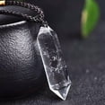 thumbnail image 3 of EOEMY Natural Clear Quartz Pendant Crystal Point Wand Necklace Chakra Healing Stone Us, 3 of 9