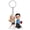 B, variant on Personalized Acrylic Couple Keychain - Valentine's Day Gift for Lovers, Anniversary Wedding Present for Him Her Wifey Hubby