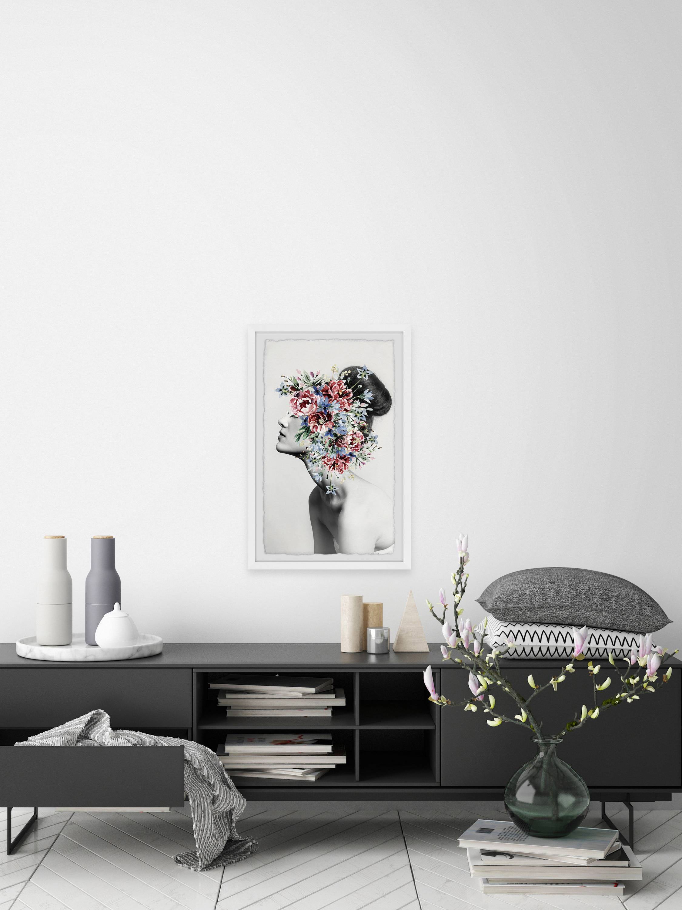 Marmont Hill Floral Thoughts Framed Wall Art, 30
