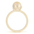 thumbnail image 2 of ANGARA Trillium Golden South Sea Cultured Pearl Solitaire Ring in 14K Yellow Gold for Women | June Birthstone, Birthday, Anniversary, Jewelry Gift for Women | Pearl Ring, 2 of 8