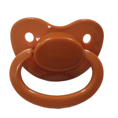 Adult Sized Pacifier ABDL Dummy for Adult Babies Three Color Pack Brown Coffee 