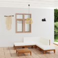 thumbnail image 1 of vidaXL 7 Piece Garden Lounge Set with Cushions Solid Acacia Wood, 1 of 5