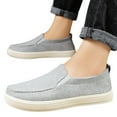 thumbnail image 5 of Men's Shoes Summer Casual Shoes One Foot Stirrup Walking Breathable Soft Bottom Not Tired Feet Old Cloth Shoes Men 7.5 Grey, 5 of 8