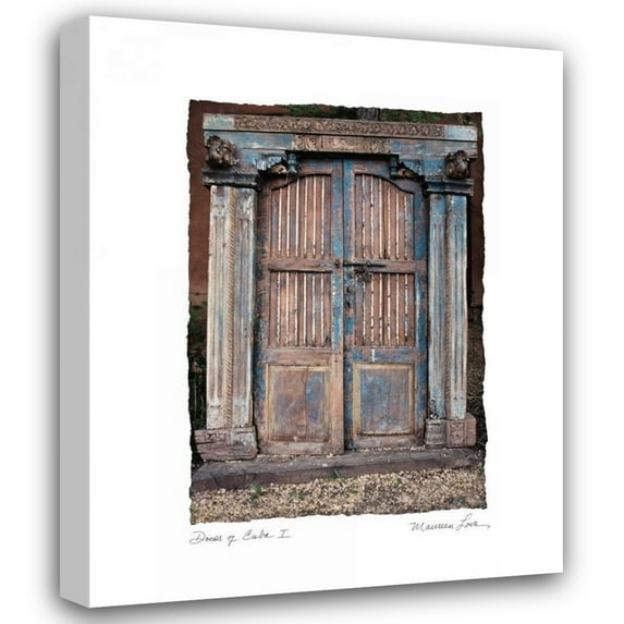 Maureen Love 20x24 Gallery Wrapped Canvas Wall Art Titled - Doors of Cuba I