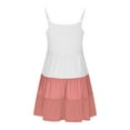 thumbnail image 6 of Efsteb Spaghetti Strap Dresses for Girls Summer Fashion Casual Sleeveless Dress Ruffle Tiered Beach Dresses (Pink,5 Years), 6 of 7
