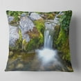thumbnail image 2 of Designart Summer Water Stream - Landscape Photography Throw Pillow - 16x16, 2 of 5