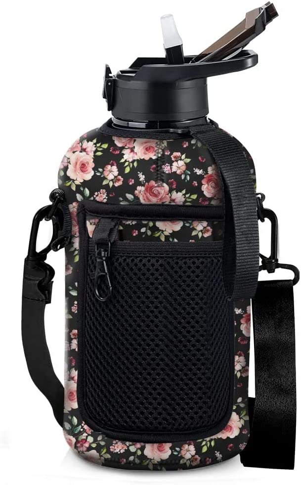 Half Gallon Floral Water Bottle Hydrojug,Hydro Jug Water Bottle With