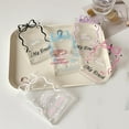 thumbnail image 6 of Transparent Acrylic Photocard Holder with Bows Decors Photo Showcase for Fans, 6 of 8