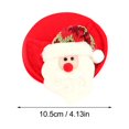 thumbnail image 4 of Gibobby Manteles Individuales Decoraciones navideñas redondas para el con patrón lindo absorbente (C, One Size), 4 of 4