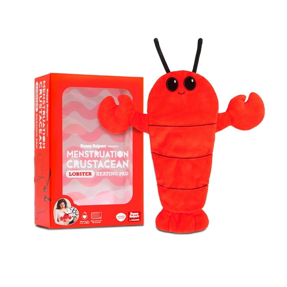 Menstruation Crustacean Lobster, Microwaveable Heating Pad for Cramp Relief, 2"x5.5” by What Do You Meme?, Cute Valentines Gifts for Girlfriend