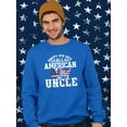 thumbnail image 2 of 4Th July All American Uncle Sweatshirt Men -Image by Shutterstock, Male Large, 2 of 4