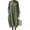 Army Green Dresses for Women, variant on Ygbgbb Women Linen‑Blend Crew Neck Midi Dress, Three‑Quarter Sleeve Relaxed Oversized A‑Line Dress with Side Pockets for Beach Travel Pink XXL